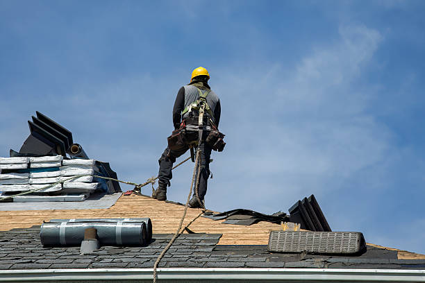 Professional Gutter Installation technician working in Cadiz, OH